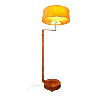 Lampadaire liseuse art déco 1930 palissandre