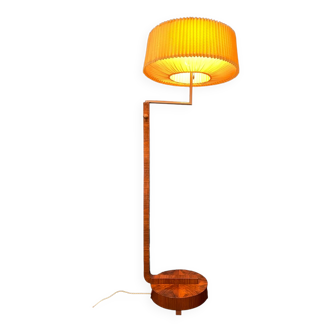 Floor lamp, art deco reader 1930 rosewood