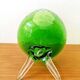 Green Empoli glass tealight vase