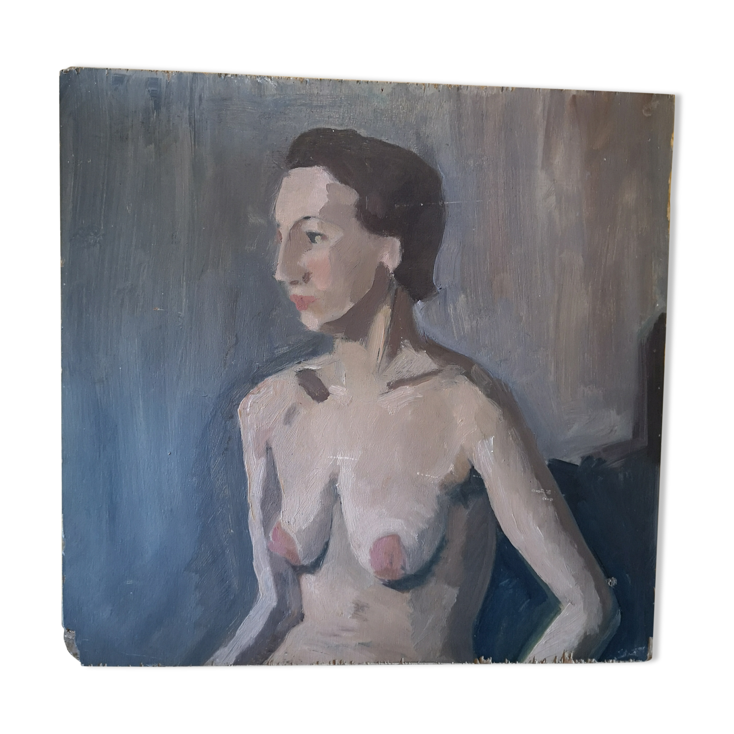 Table oil on women's bare wood