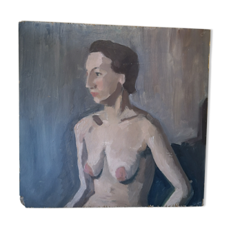 Table oil on women's bare wood