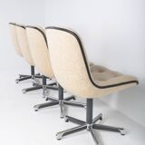 Set of 4 Strafor 451 armchairs by Randall Buck, 1970s