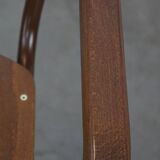 Set of 2 Thonet model S43 dining/side chairs with armrests