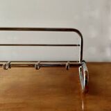 Bauhaus wall coat rack in chrome metal
