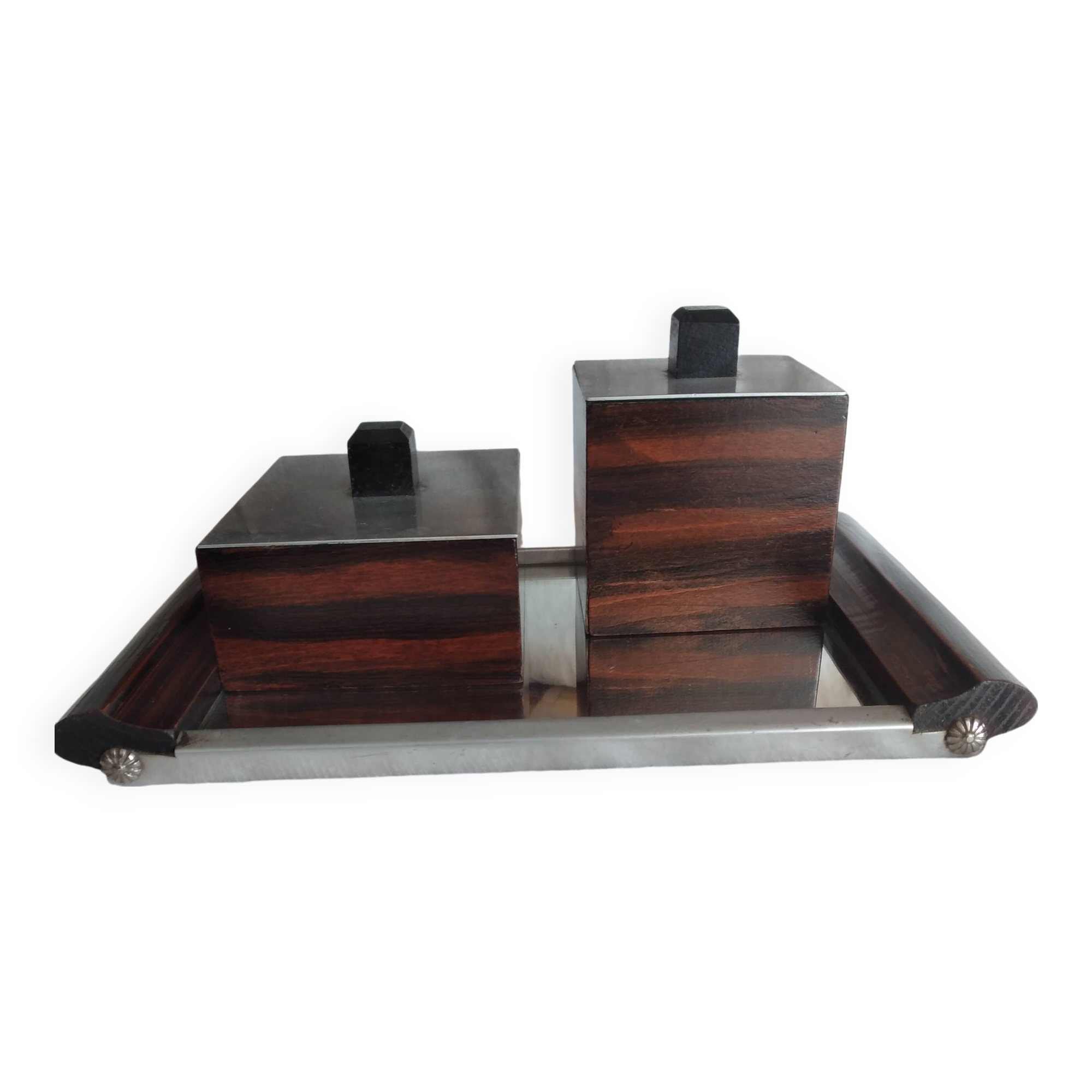 Rosewood desk set
