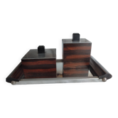 Rosewood desk set