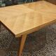 Teak table with compass feet, 1960s