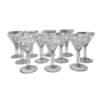 Verres de bistrot anciens