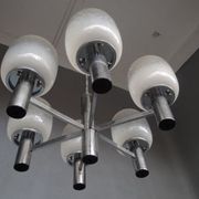 Luster chrome metal and blown glass 1970