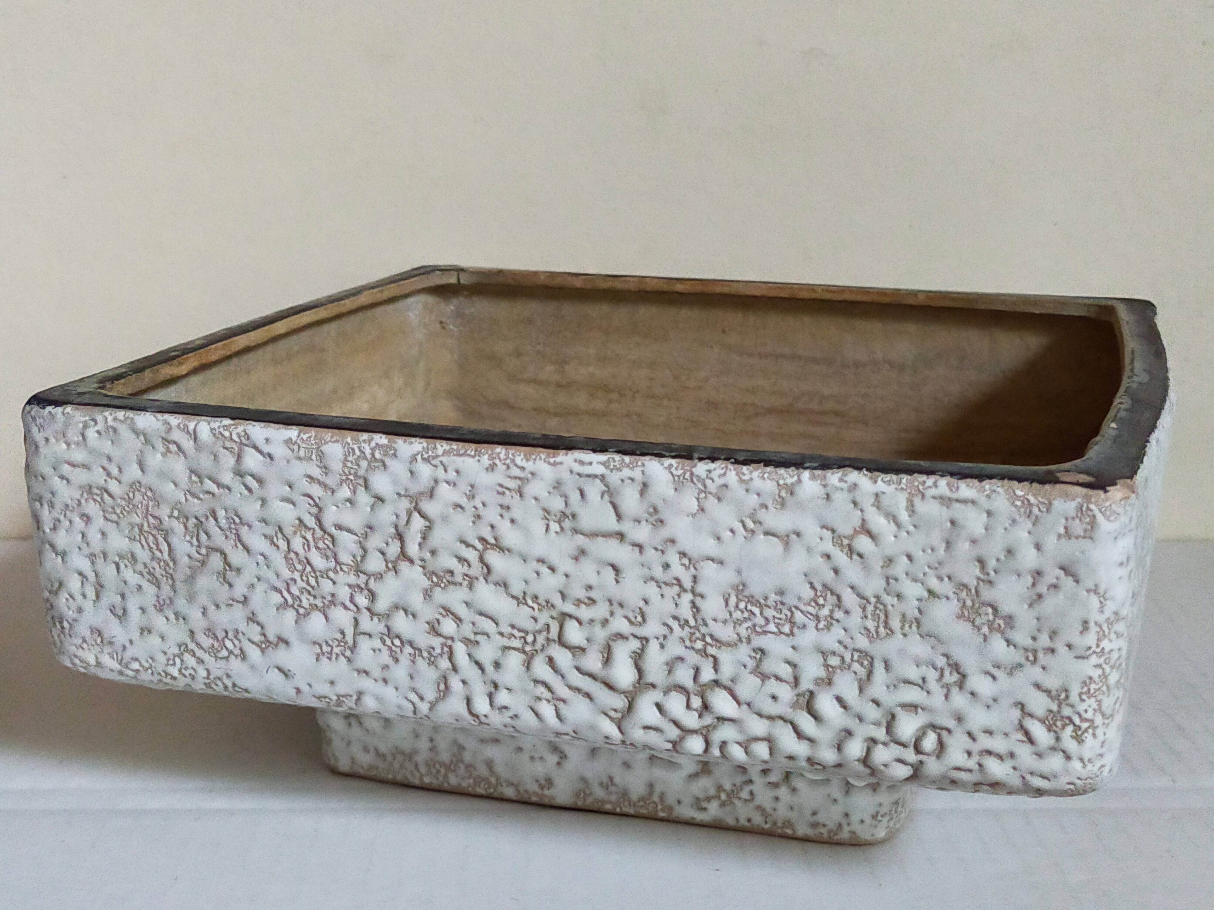 Vetter west-germany ceramic cactus or bonsai pot from the 1950s