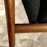 Hugues Steiner 1960 rosewood armchairs