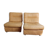 Pair of 1970 leather heaters