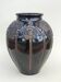 Black glass vase
