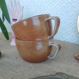 Two Montgolfier sandstone cups France