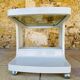 Table d'appoint Vintage sur roulettes avec rangement, édition Flair 1970s