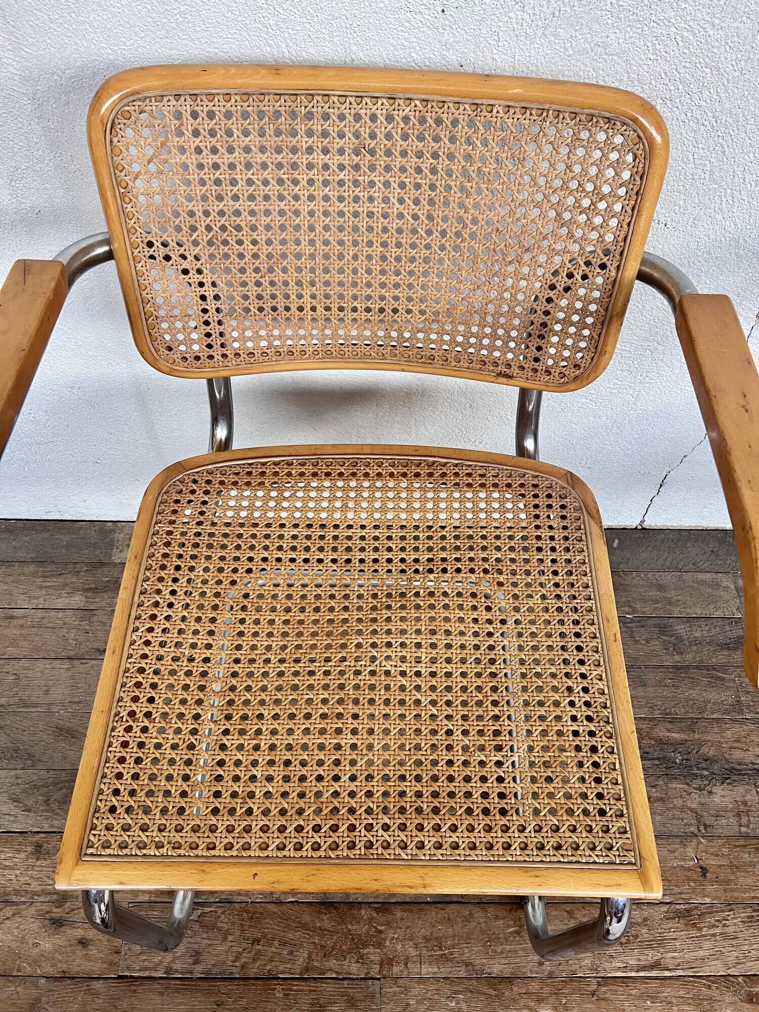 Pair of armchairs Marcel Breuer b32 S64 cessa made in italy vintage