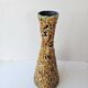 Vintage ceramic vase with honey glazes in Vallauris style, 30cm.