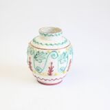 Mediterranean vase with reliëf by Fratelli Fanciullacci, Italy