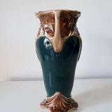 Art Nouveau style slip vase signed Gustave de Bruyn - 1920s
