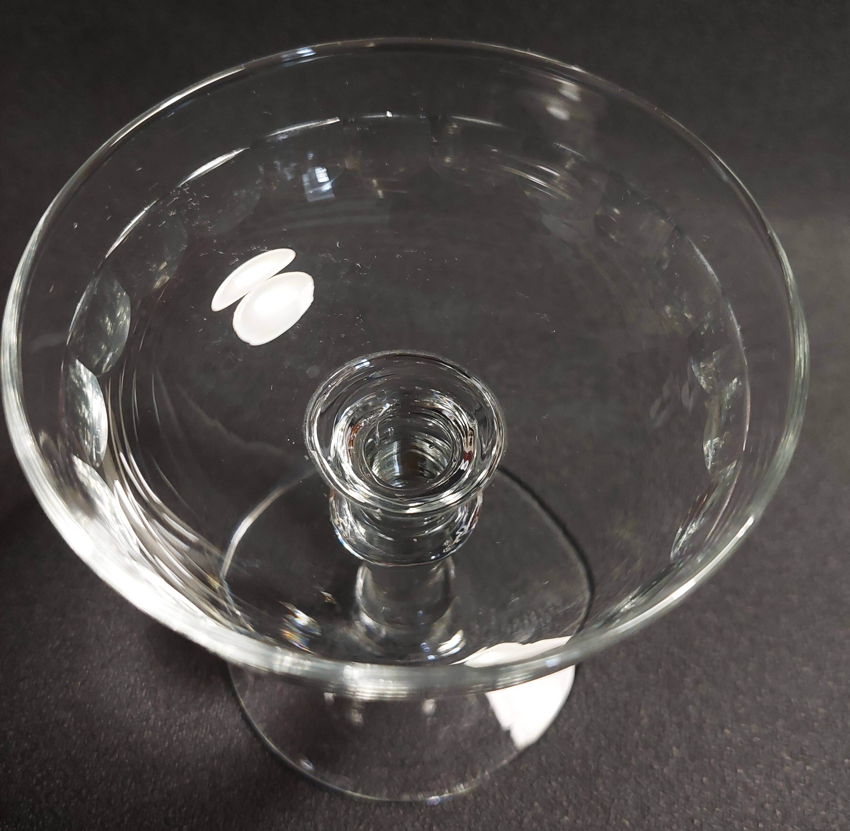 Coupes à champagne en verre Meisenthal modèle Mirabeau série de dix