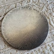 Dessous de plat en métal argenté anglais