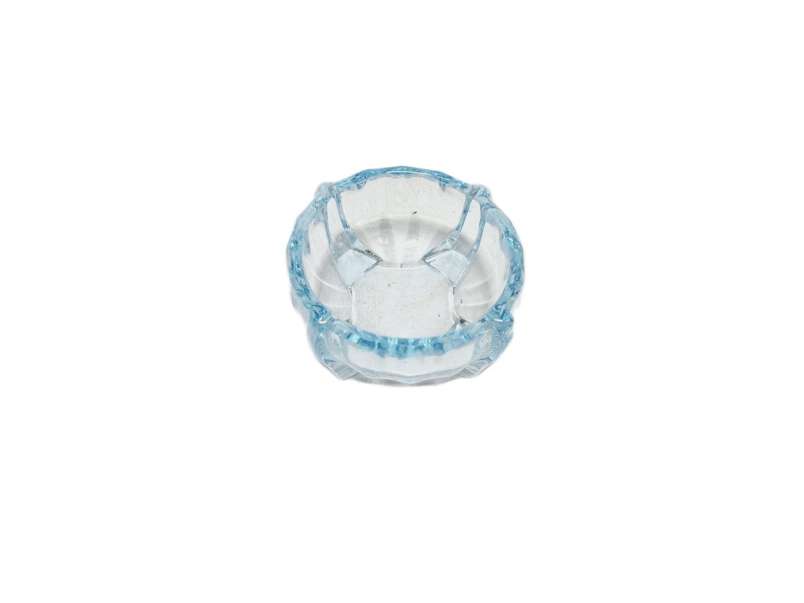 Art Deco salt holder from Zabkowice Glassworks, Poland, 1930s