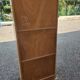 Old vintage rattan oak secretary desk bookcase