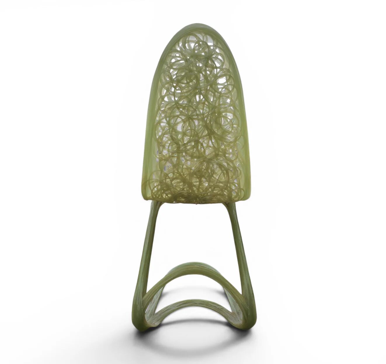 Plastic / polyester handmade chair / 1990s