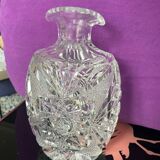 Bohemian crystal decanter and 4 glasses
