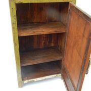 Vintage buffet mirror old art deco teak furniture original green patina