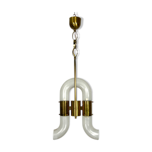 suspension Carlo Nason pour mazzega en verre des années 70