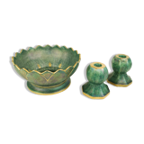 Art Deco bowl and candlesticks Gustavsberg Josef Ekberg