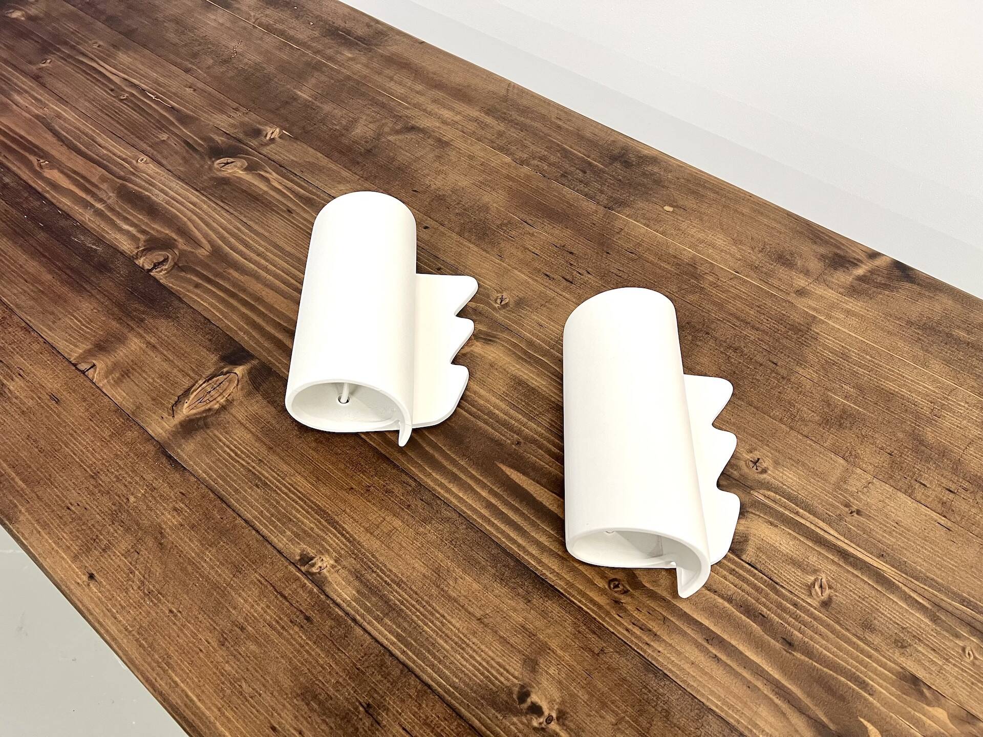 Pair of ceramic wall lights, circa 1990
