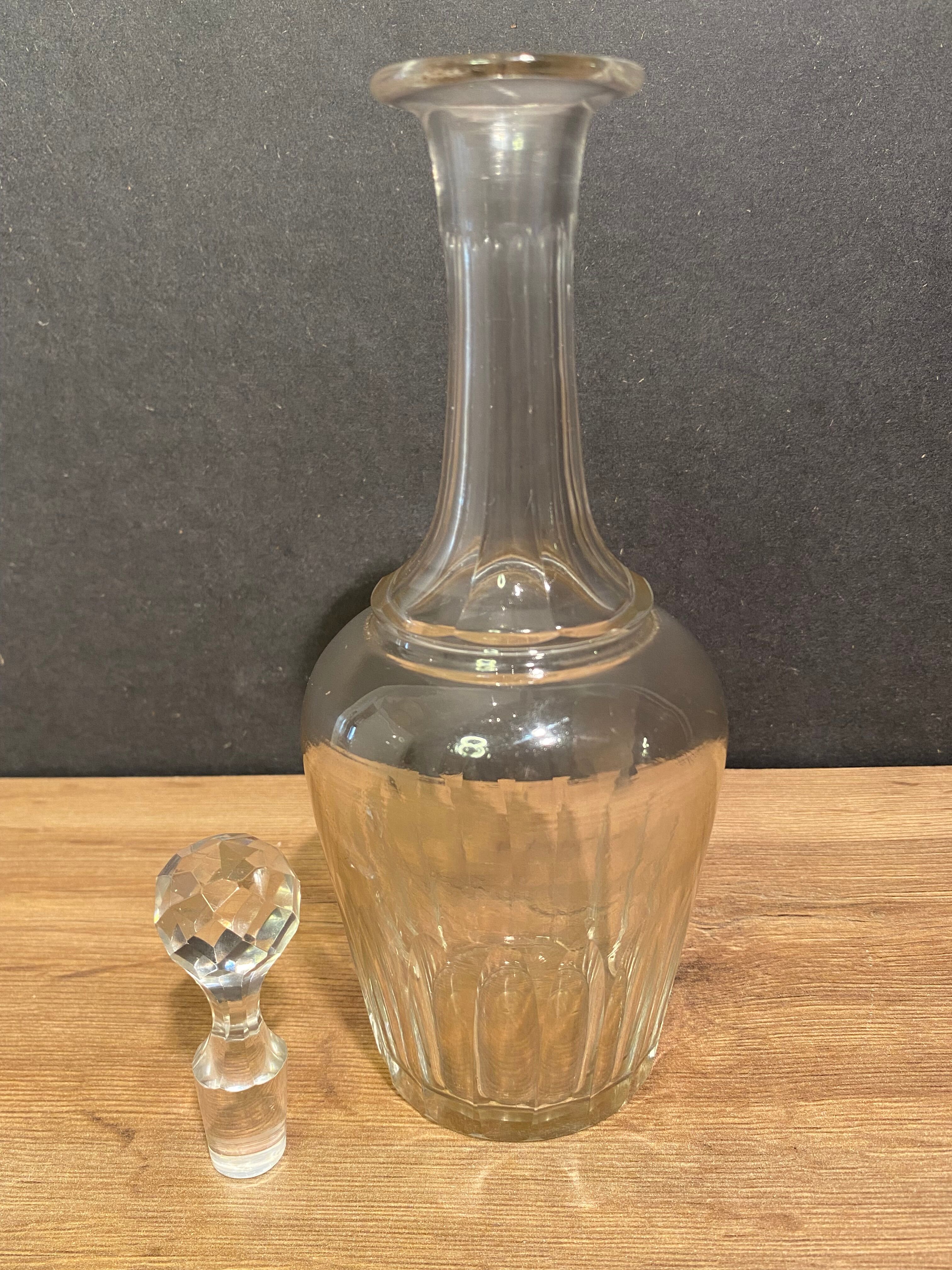 Crystal carafe nineteenth Napoleon III