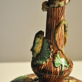 Pair of candlesticks in dabbling Thomas Sergeant