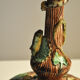 Pair of candlesticks in dabbling Thomas Sergeant