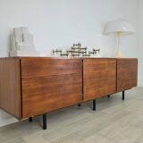 Vintage ARP sideboard in teak 1960s design Guariche Minvielle