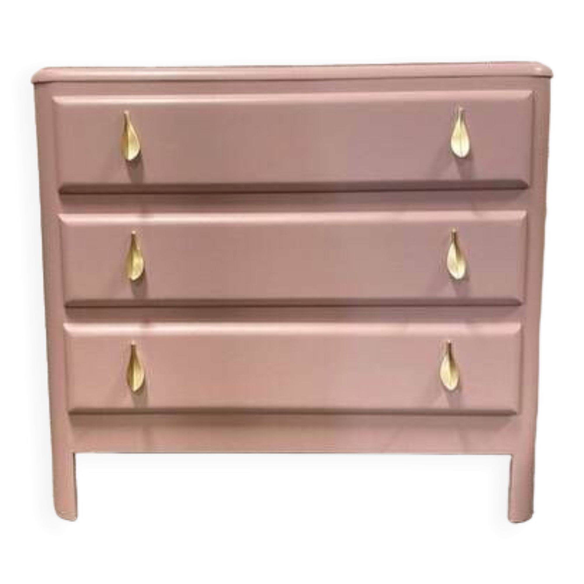 Vintage 1960 pink restored chest of drawers