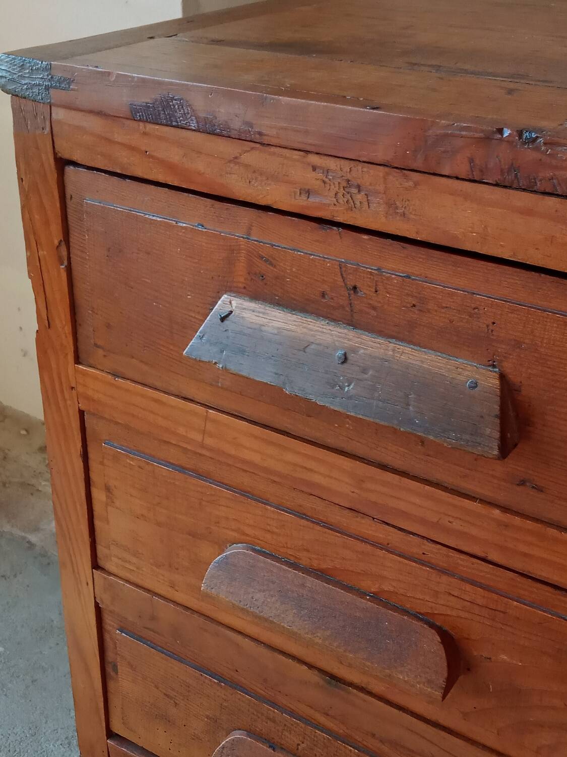 Antique office furniture, 4 drawers