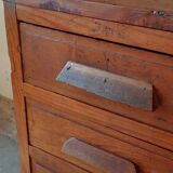 Meuble de métier, de bureau ancien 4 tiroirs