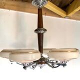 6-light art deco chandelier