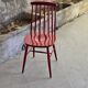Tapiovaara style red bistro chair