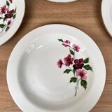 Set of 5 hollow porcelain plates