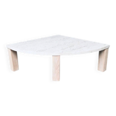 Mid-Century Modern Travertine Edge Side Table, Italy, 1970s