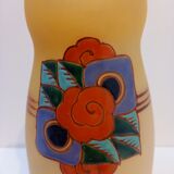 Floral-patterned decorative art vase