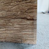 Vintage Italian travertine coffee table, 70s