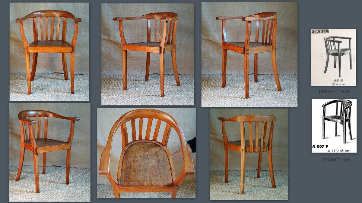 1930s bistro-style office chair