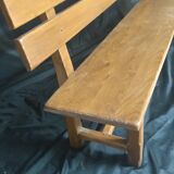 Bench with backrest