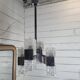 Chrome and glass pendant chandelier by Sciolari, Italy, 1960s