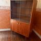 Vintage wooden display cabinet from the 60s-70s – Sliding glass doors